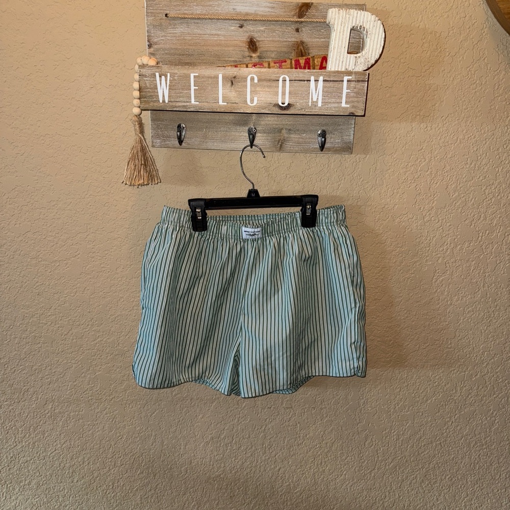 Green Striped Boxer Short